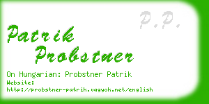 patrik probstner business card